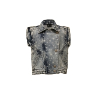 Dutch Dream Denim gilet Mfupi jeans sterren